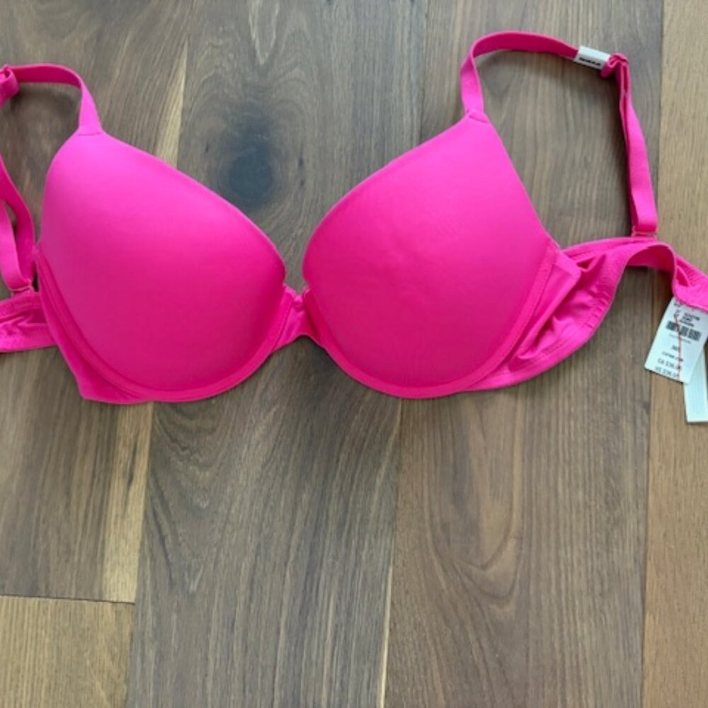 NWT lot of 2 Victorias Secret Pink Wear Everywhere Pushup bras 36C - Picture 5 of 8